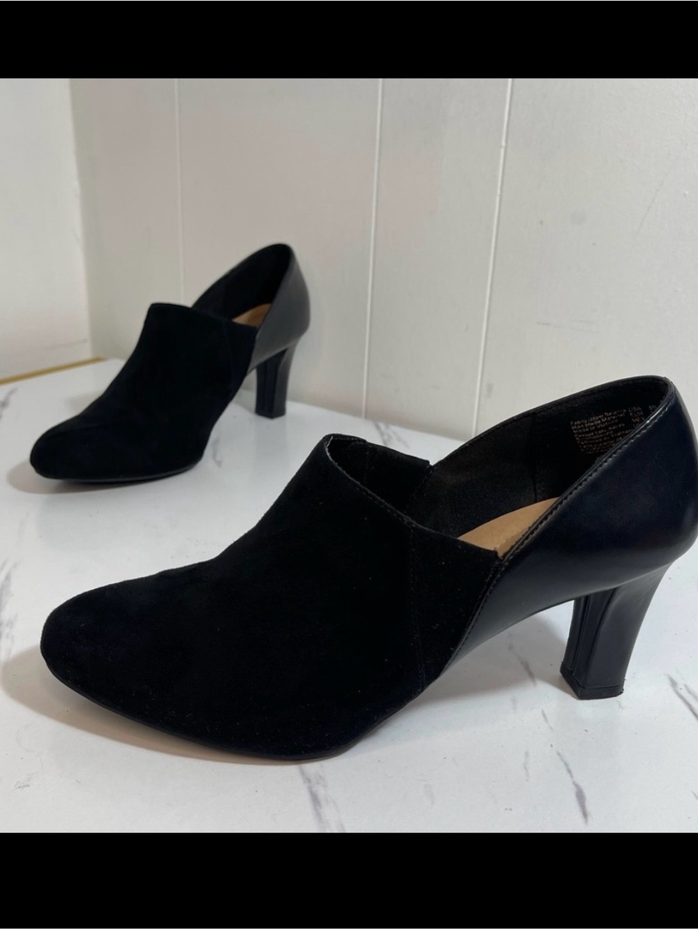 Dexflex Comfort Women's Maureen Black Shootie Boot Heel Shoes 8.5 Wide width
